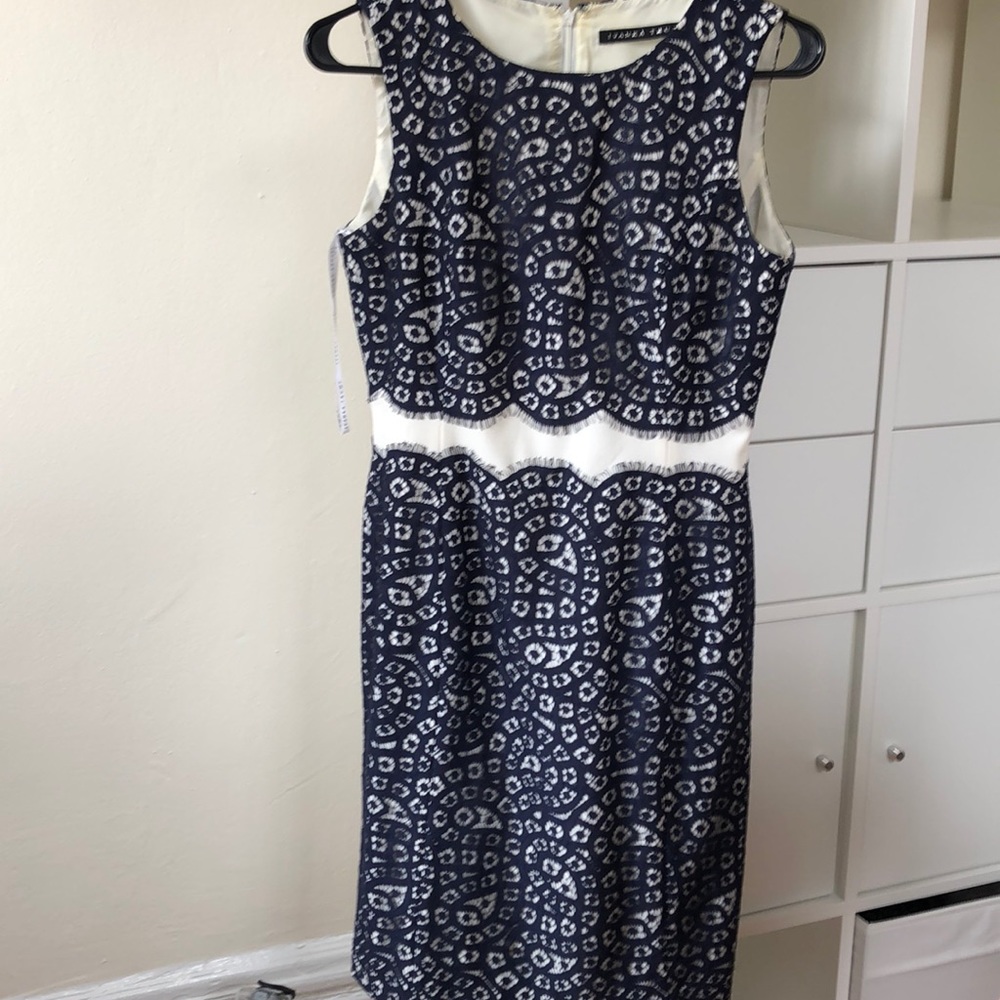 Ivanka Trump Lace Sheath Dress, Size 2